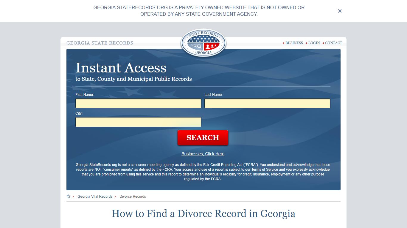 How to Find a Divorce Record in Georgia