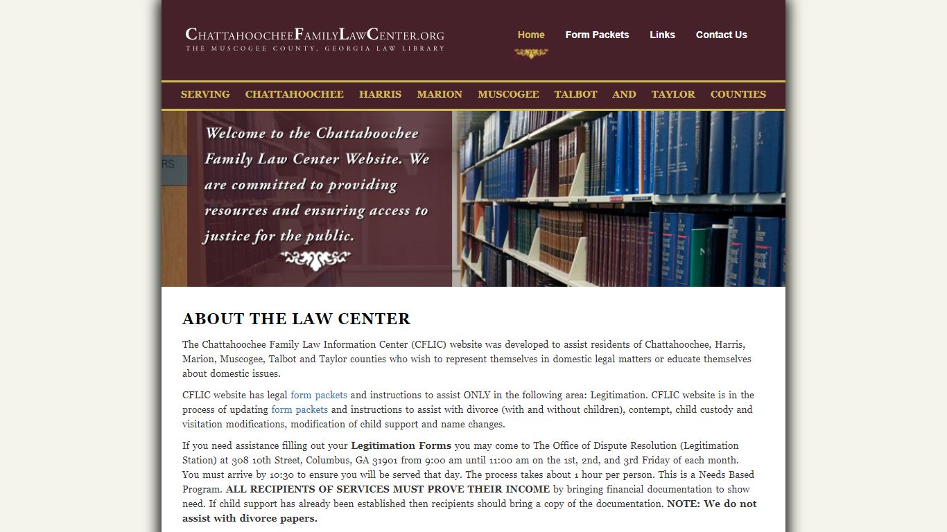 Columbus, Georgia - ABOUT THE LAW CENTER